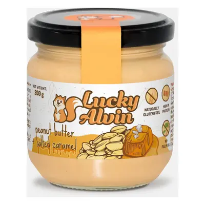 Lucky Alvin Arašídy + slaný karamel 200 g, bez GMO, Vegetarian, bez palm. oleje, bez konzervantů