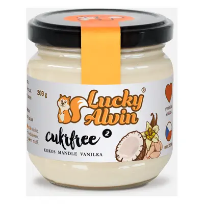 Lucky Alvin Cukrfree 2 Mandle 200 g, bez GMO, Vegan, bez palm. oleje, bez přid. cukru, bez soli,