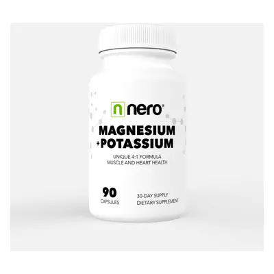 NERO | Hořčík + Draslík / Magnesium + Potassium 90 kapslí / na 30 dní 8594179511464