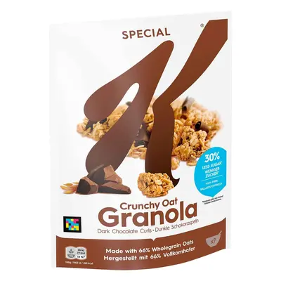 Kellogg's Special K Crunchy Oat Granola, 320g, 7 porcí, křupavé ovesné vločky s hořkou čokoládou