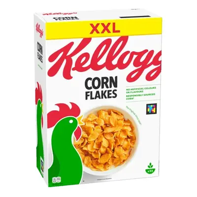 Kellogg's Corn Flakes XXL, 1000 g, 33 porcí, snídaňové cereálie z kukuřičných vloček 50500835989