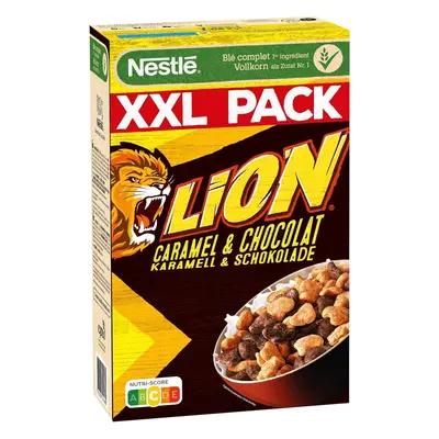 NESTLÉ | Nestlé Lion, celozrnné cereálie s karamelem a čokoládou, XXL balení 7613035544482