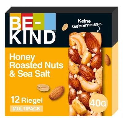 BE-KIND oříšková tyčinka, bezlepková, Honey Roasted Nuts & Sea Salt, 12 x 40 g 5000159528313