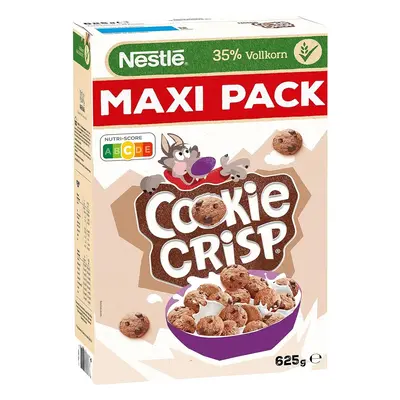 NESTLÉ | Nestlé Cookie Crisp, celozrnné cereálie pro děti ve tvaru sušenky, s vitamíny, vápníkem