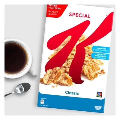 Kellogg's Special K, 450 g, 15 porcí, celozrnné cereální lupínky s vysokým obsahem vlákniny 5059