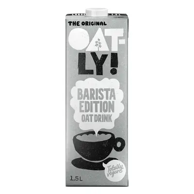 Oatly Barista Edition Oat Drink rostlinný ovesný nápoj, 1,5 litr 7394376621932