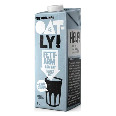 Oatly Fettarm Low Fat Hafer Oat rostlinný ovesný nápoj s nízkým obsahem tuku, 1 litr