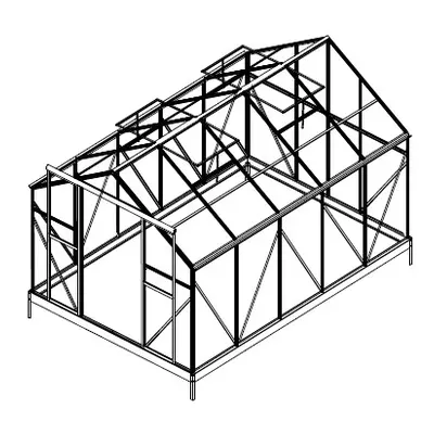 Náhradní prosklení pro skleník LANITPLAST PLUGIN 8x12 PC 4 mm LG3056