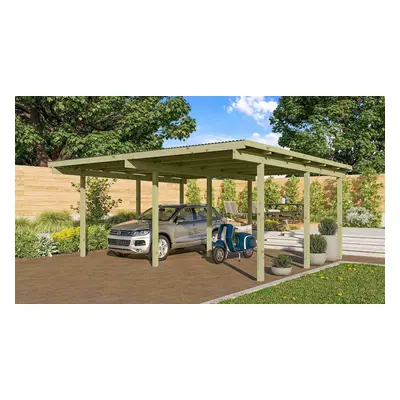 Dvojitý carport KARIBU ECO 1A 62035 LG1879