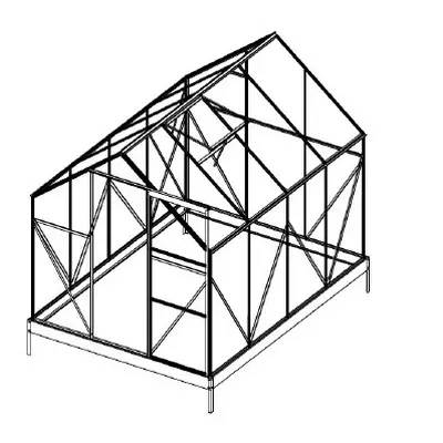 Náhradní prosklení pro skleník LANITPLAST PLUGIN 6x8 PC 4 mm LG3053