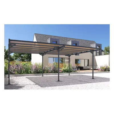 Kovový přístřešek / carport TRIGANO JARDIN MISTRAL DOUBLE LG2462