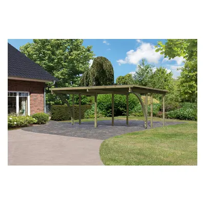 Dvojitý carport KARIBU ECO 1A 62039 LG3142