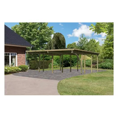 Dvojitý carport KARIBU ECO 2C 62045 LG3295