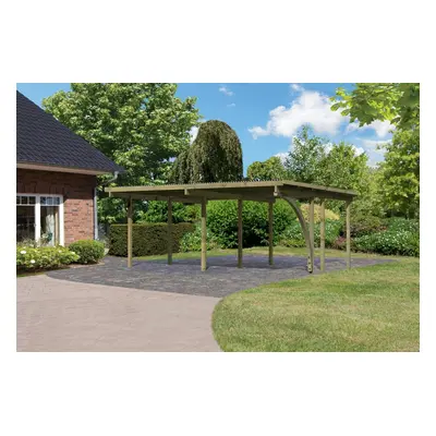 Dvojitý carport KARIBU ECO 1A 62037 LG3141