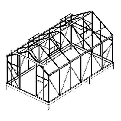 Náhradní prosklení pro skleník LANITPLAST PLUGIN 8x14 PC 4 mm LG3057