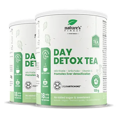 Day Detox Tea 1+1 | Energetický čisticí čaj | Čaj proti stresu | Ekologický | Veganský | Čaj z o