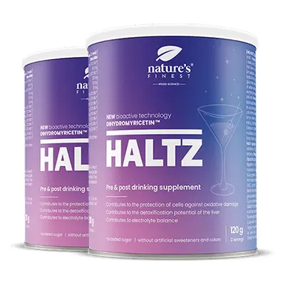 HALTZ PRO 1+1 | Doplňek před a po pití s Dihydromyricetinem (DHM) | Vitamin C | Hořčík | B-kompl