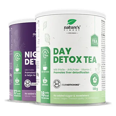 INNER CLEANSE | Day Detox tea + Night Detox Tea | Ochrana jater | Trávení | Redukce váhy