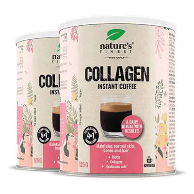 Collagen Coffee 1+1 | Bojujte proti vráskám | Kolagen | Kyselina hyaluronová | Biotin | Hydratac