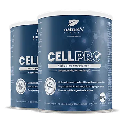 Cell Pro 1+1 | Doplněk proti stárnutí | Nápoj nebo smoothie | Nikotinamid | Vitamin B3 | Glukoná