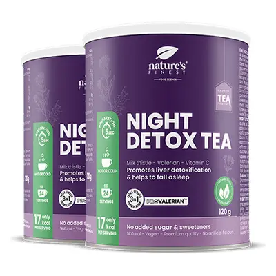 Night Detox Tea 1+1 | Čaj na spánek | Funkční čaj | Čisticí směs | ProValerian™ | Bio | Veganský