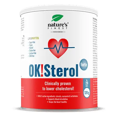 OK!Sterol Forte | Podpora srdce | Snížení špatného cholesterolu | Lipidová podpora | Výsledky za