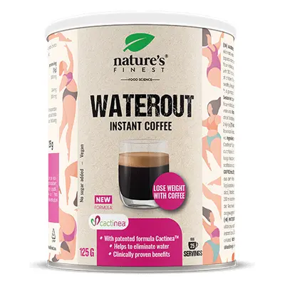 WaterOut Coffee | Odstranění zadržování vody | Cactinea™ složení | Snížení otoků a nafouknutí | 