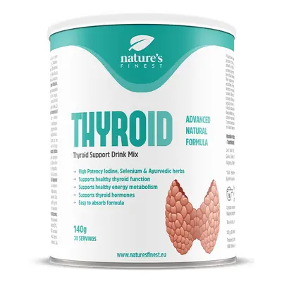 Thyroid Support nápoj | Citronová chuť | Jód Selen | Normální funkce štítné žlázy | L-tyrosin | 