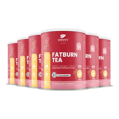 100% Organický Čaj na Hubnutí | 6 x FatBurn Tea with ProElderberry™ | Ostropestřec a Kozlík | Ve