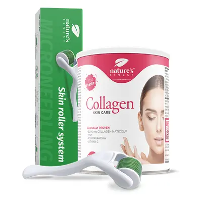 Collagen SkinCare + Derma Roller | Premium Collagen | Zlepšená pružnost pleti | Peptidy z rybího