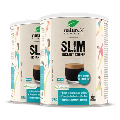 Slim Coffee 1+1 | Káva na hubnutí | Potlačení chuť k jídlu | Neopuntia™ | Odstranění tuků a cukr