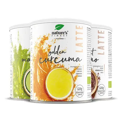 Latte Drinky Bundle | Matcha Chai, Golden Kurkuma Dobrý Spánek | Antioxidanty | Zvyšuje Energeti