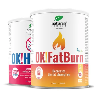 OK!FatBurn + OK!Hunger | Balíček na hubnutí | Blokátor sacharidů a tuků | Potlačovač chuti | ID-