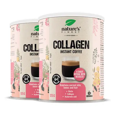 Collagen Coffee 1+1 | Bojujte proti vráskám | Kolagen | Kyselina hyaluronová | Biotin | Hydratac