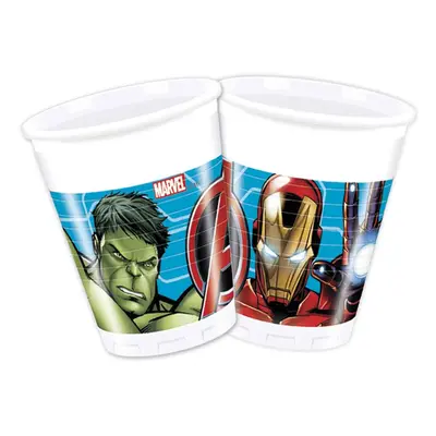 Plastové kelímky "Avengers", 200 ml, 8 ks