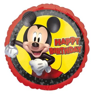 Amscan Fóliový narozeninový balónek “Mickey-Happy Birthday”, 45 cm