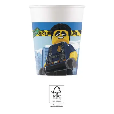 Procos Papírové kelímky "Lego City", 200 ml, 8 ks