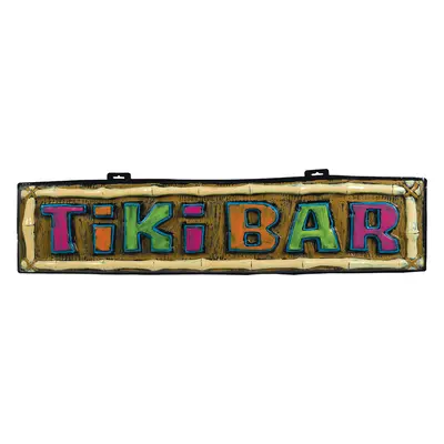 Plastová cedule “TIKI BAR”, 111 x 26 x 4 cm