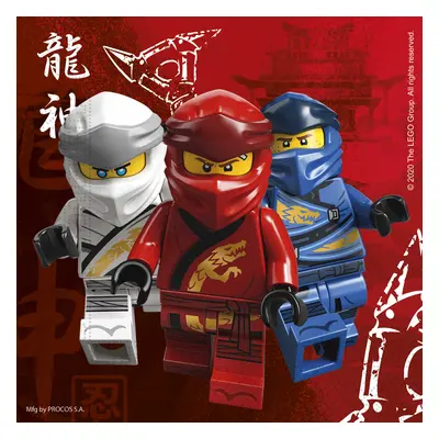 Procos Papírové ubrousky "Lego Ninjago", 33x33 cm, 20 ks