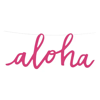 Banner “ALOHA”, 19 x 47 cm