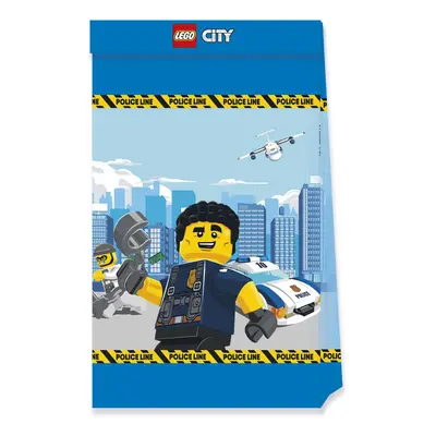 Procos Dárkové papírové tašky "Lego City", 4 ks