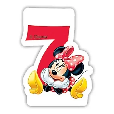 Narozeninová svíčka 7 "Kolekce Minnie"