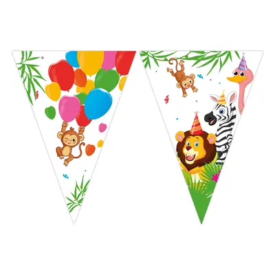 Vlaječkový banner “Jungle Balloons - džungle”