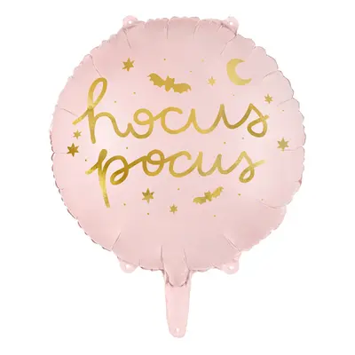 PartyDeco.pl Fóliový balónek “Hocus Pocus” RŮŽOVÝ, 45 cm