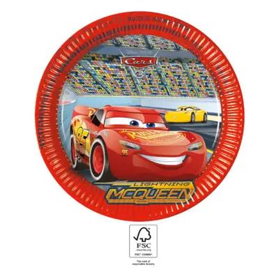 Procos Papírové talířky "Cars - Auta 3", 23 cm, 8 ks