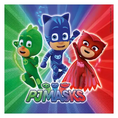 Procos Papírové ubrousky “PJ Masks“, 33x33 cm, 20 ks