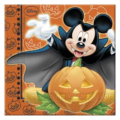 Papírové ubrousky "Mickey Halloween", 33x33 cm, 20 ks