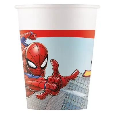 Procos Papírové kelímky “Spiderman - Crime Fighter”, 200 ml, 8 ks