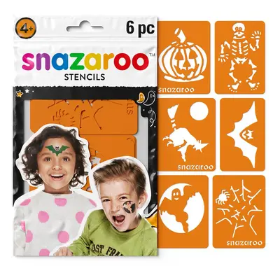 SNAZAROO šablony na obličejové barvy HALLOWEEN, 6ks