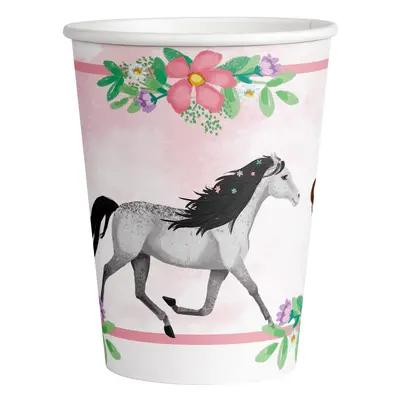 Kelímky papírové “Koně-Beautiful Horses”, 250ml, 8ks